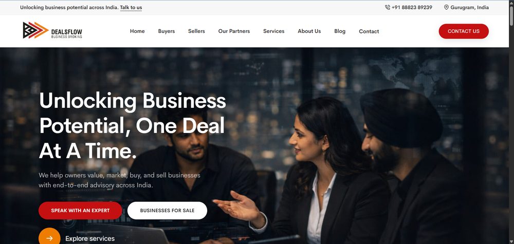 DealsFlow website