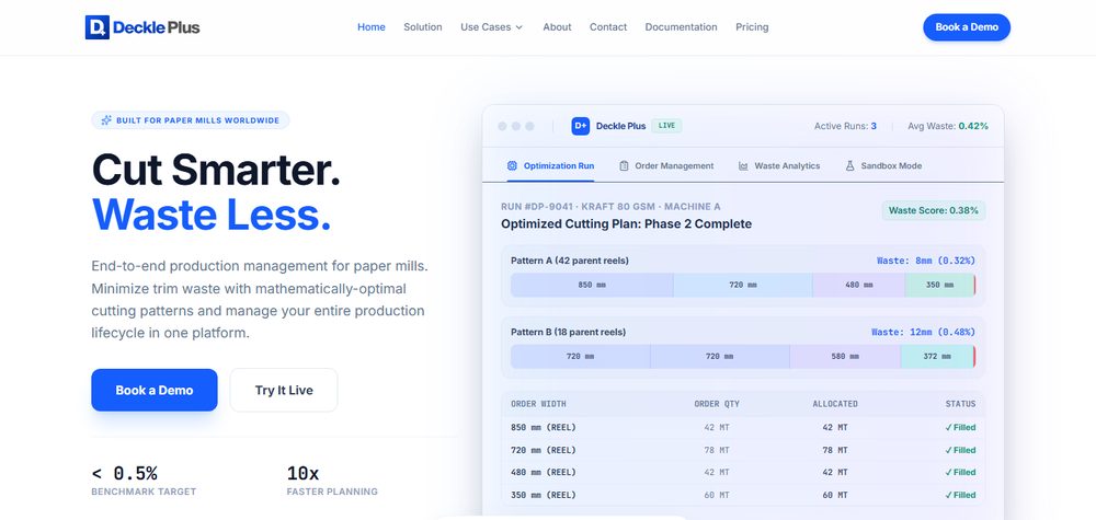 Deckle Plus website