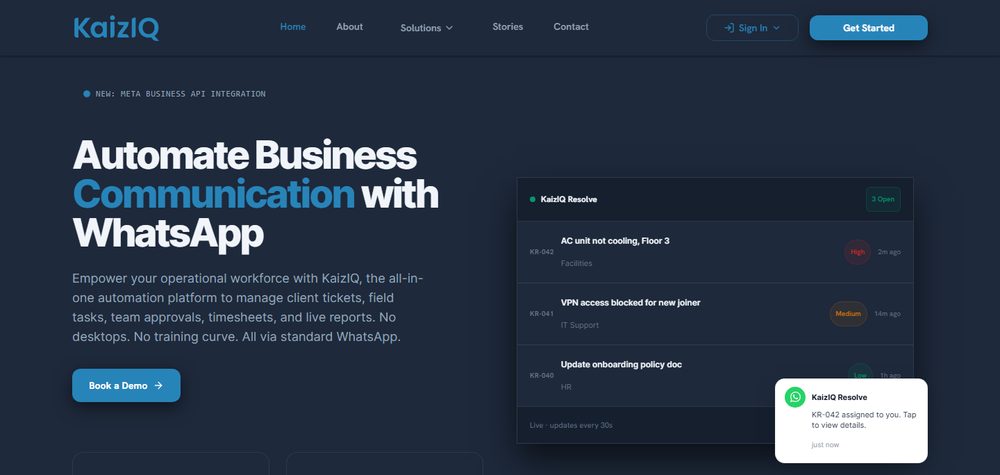 KaizIQ website